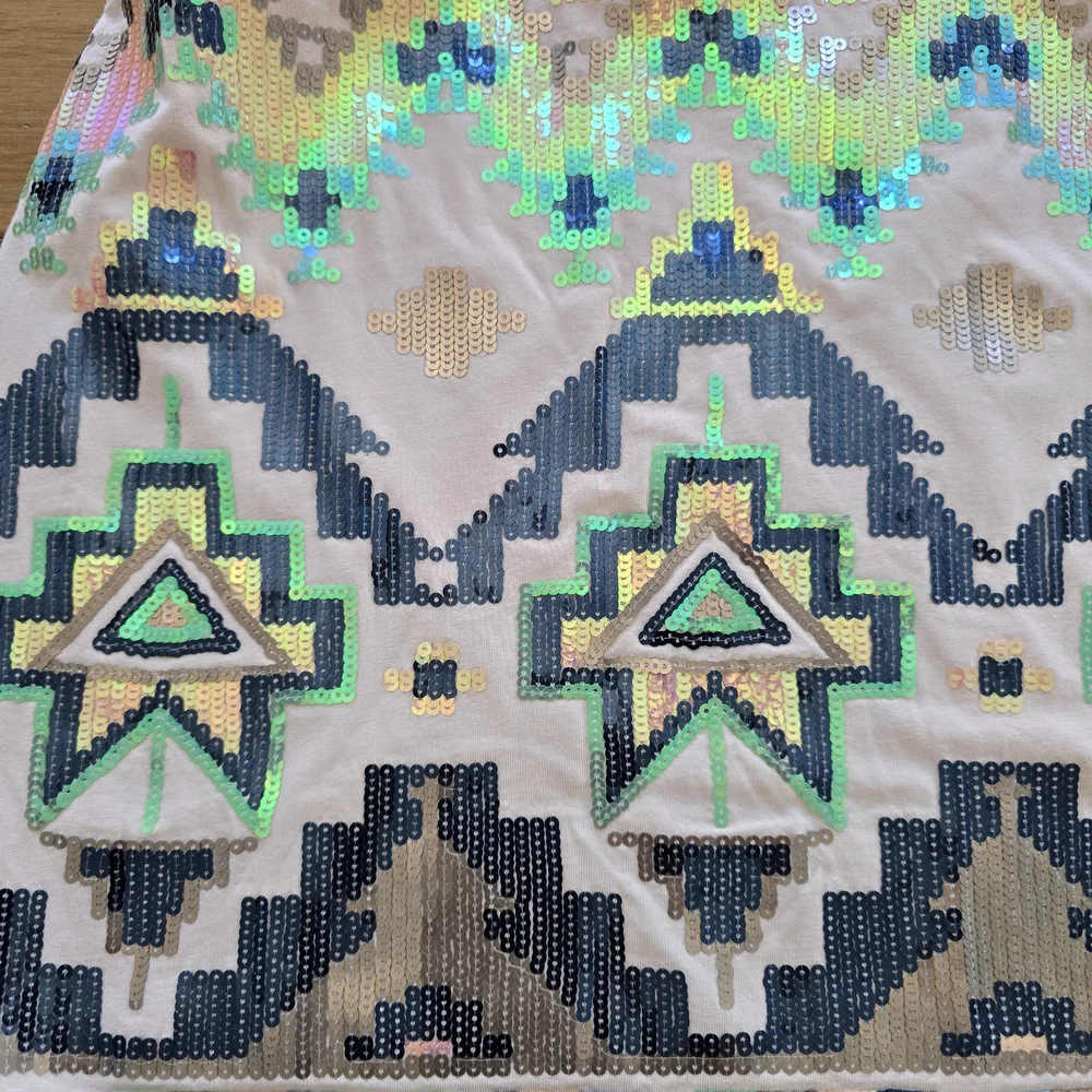 Express Aztec Multicolor Geometric Mini Skirt - Picture 4 of 8